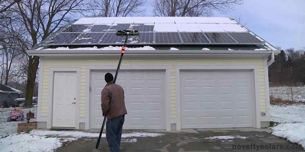 How to clean snow off solar panels? product image
