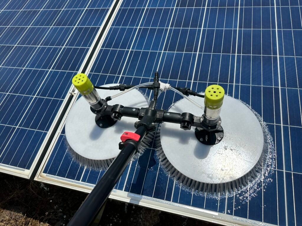How to install solar panel cleaning brush? - IMG_1070-scaled
