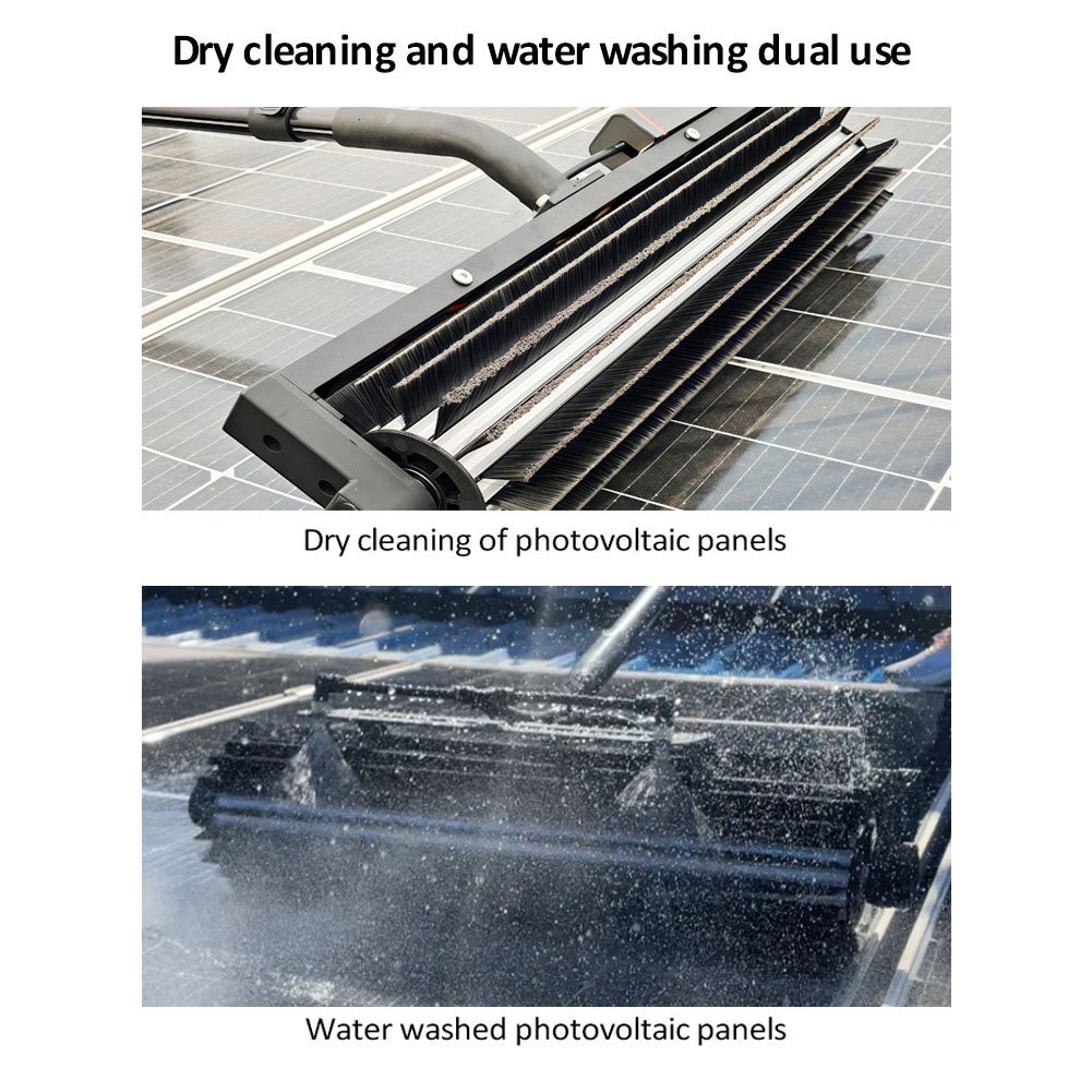 Electric rolling cleaning brush brush head and features